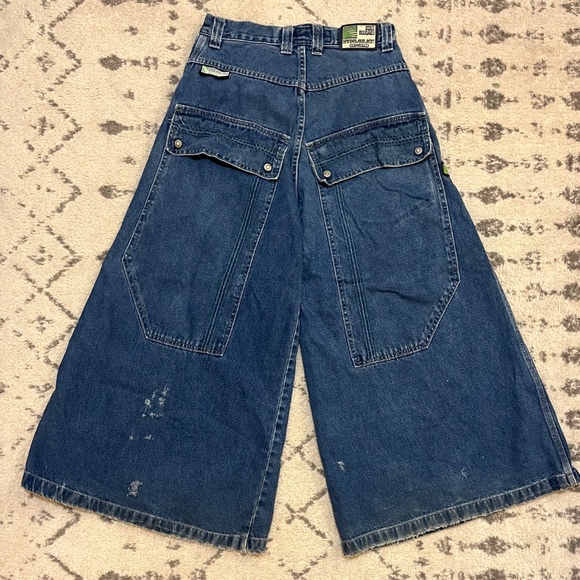 28 inch waist 90s Kik Wear Hydraulics Raver Jeans - Picture 2 of 6